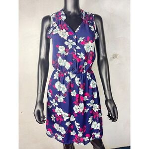 41 Hawthorn Floral Print Sleeveless Dress Button Front‎ Size Small Women's